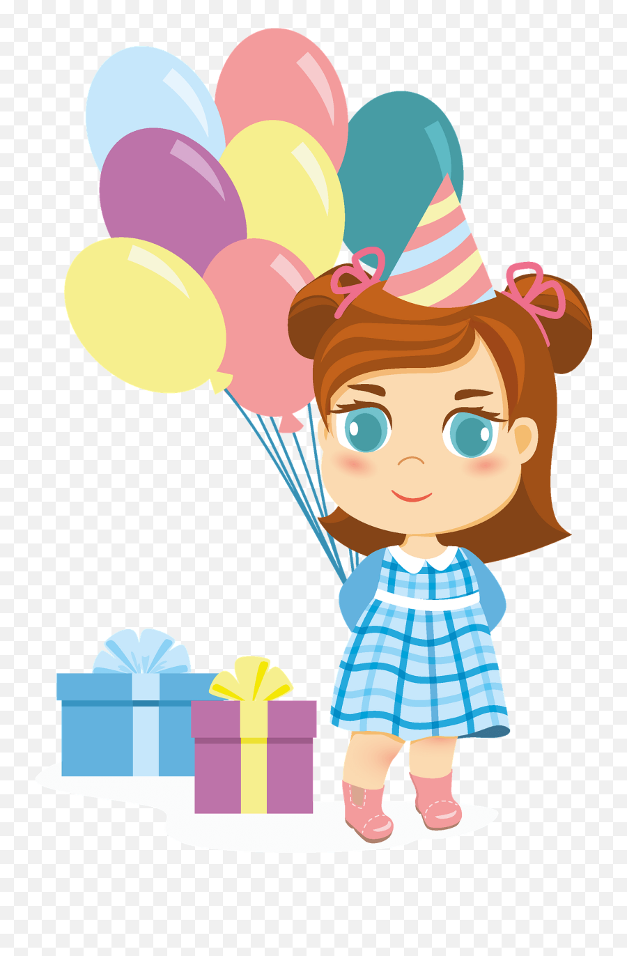 Little Girl Birthday Clipart Free Download Transparent Png Emoji,Birthday Clipart Free Printable