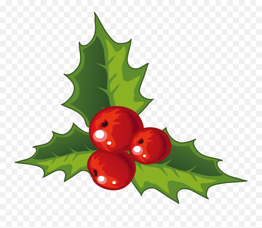 Christmas Decorations For Clipart - Christmas Transparent Background Holly Emoji,Christmas Garland Clipart