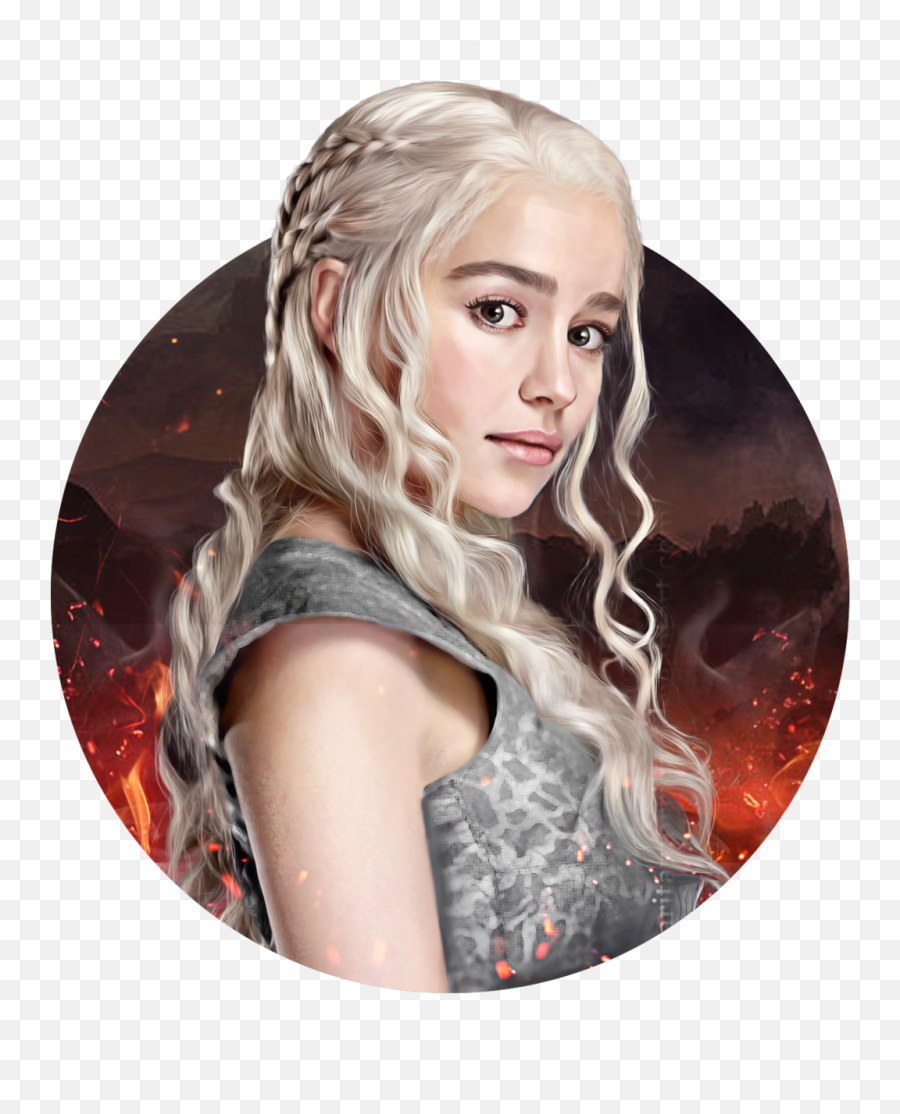 Download Wig Art Thrones Of Forehead Game Daenerys Hq Png - Daenerys Targaryen Game Of Thrones Png Emoji,Wig Png