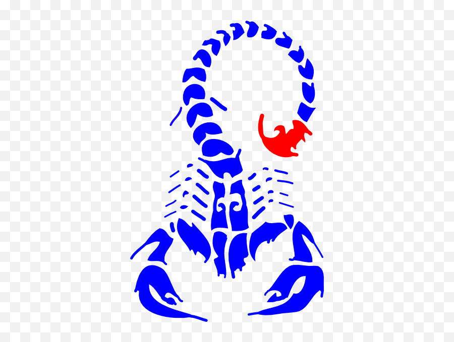 Scorpion Red Stinger Clip Art At Clker - Logo Scorpion Red Png Emoji,Scorpion Clipart
