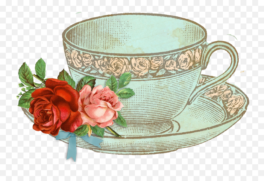 Vintage Tea Cup Png U0026 Free Vintage Tea Cuppng Transparent - Vintage Tea Cup Clipart Emoji,Teacup Clipart