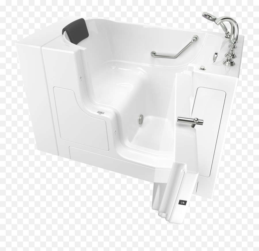 Gelcoat Premium Series 30x52 - Inch Outward Opening Door Soaking Walkin Bathtub Right Doordrain With Tub Faucet Bathtub Emoji,Bathtub Png
