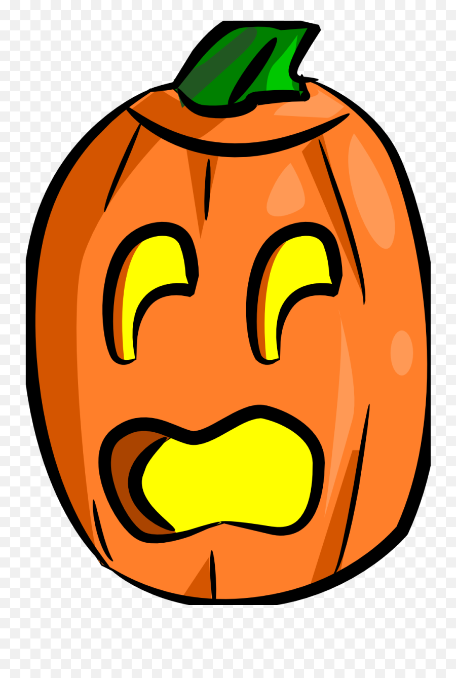 Scared Jack O Lantern Clipart Png Image - Scared Pumpkin Clip Art Emoji,Jack O Lantern Clipart
