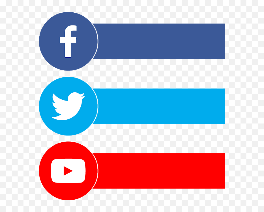 Download Facebook Twitter Youtube Icons - Facebook Instagram Tiktok Twitter Logo Emoji,Twitter Png