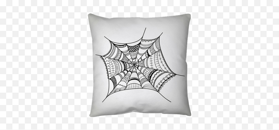 Vector Spider - Web Throw Pillow U2022 Pixers We Live To Change Decorative Emoji,Spider Web Png