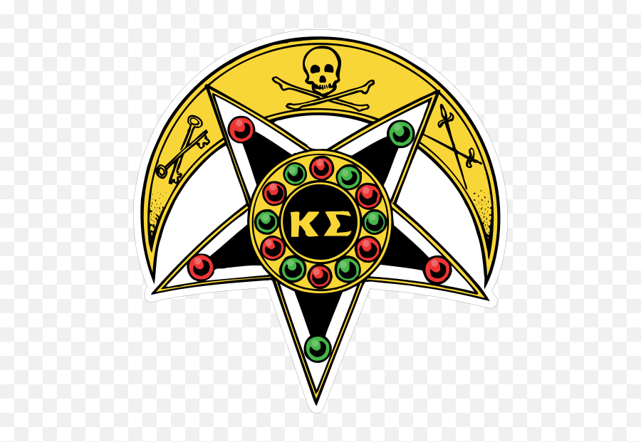 Kappa Sigma Badge Printed Sticker Emoji,Kappa Sigma Logo
