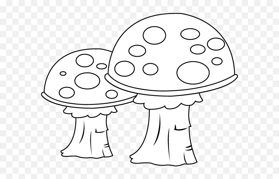 Fungi Clipart Black And White Clipartfest - Clipartbarn Emoji,Fungus Clipart
