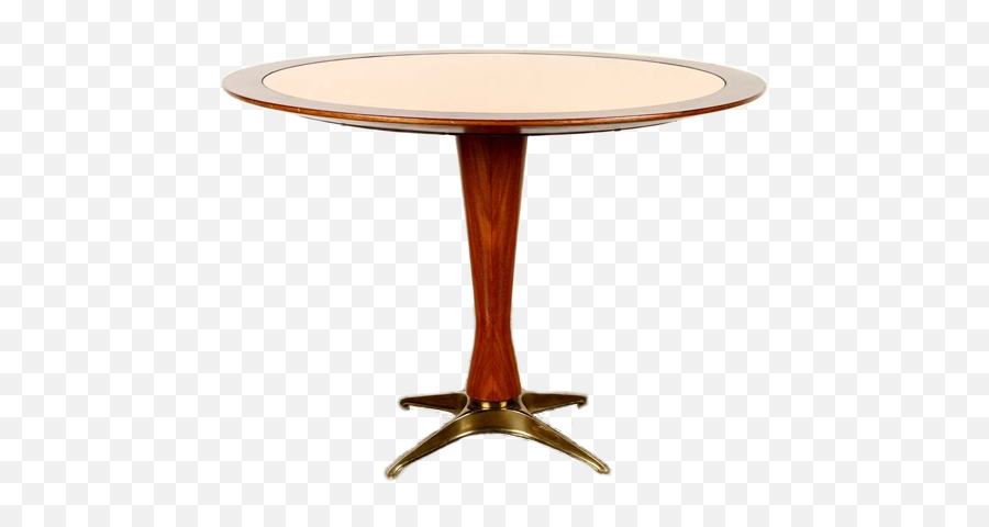 Paolo Buffa Dining Table - Rosewood And Bronze U2014 The Drawing Room Atl Emoji,Wooden Table Png