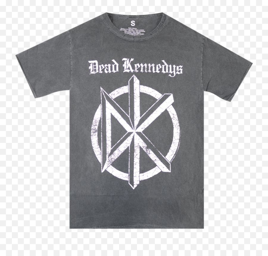 Distressed Logo Pigment Dyed Grey T - Dead Kennedys T Shirt Logo Distred Emoji,Dead Kennedys Logo