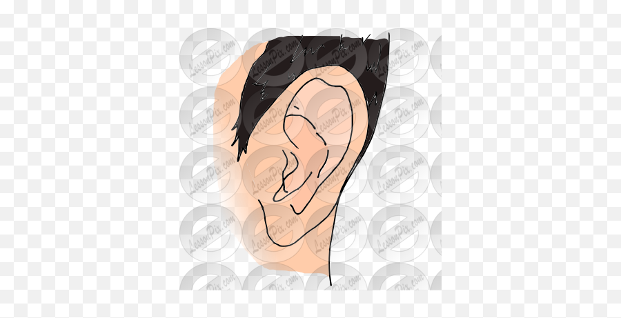 Ear Picture For Classroom Therapy Use - Great Ear Clipart For Adult Emoji,Ear Clipart