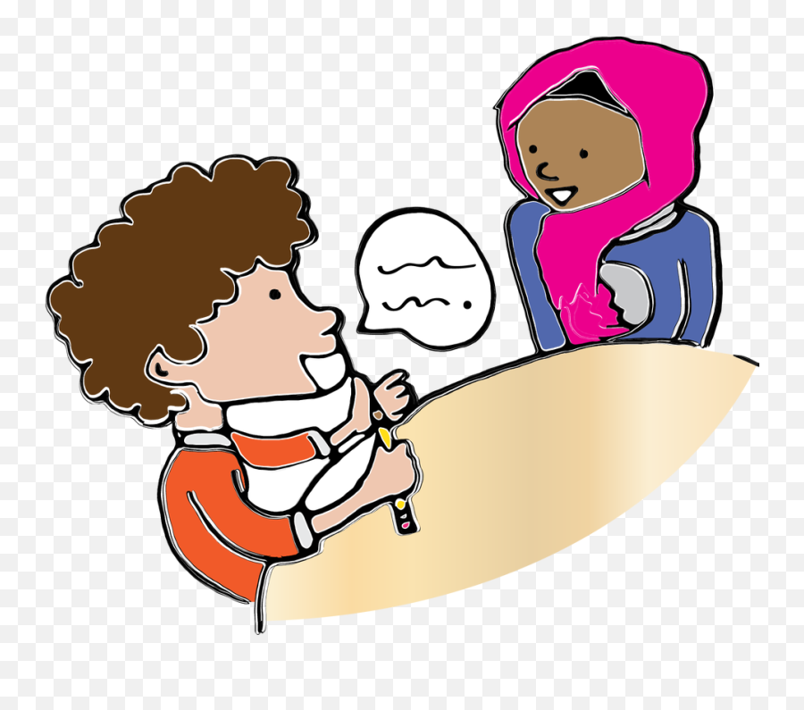 Student A Shares With Student B - Clip Art Think Pair Share Emoji,Share Clipart