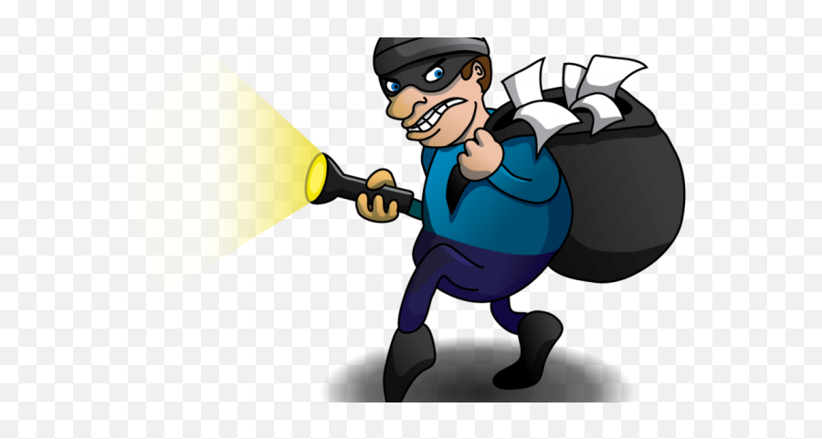 A Security Guard Burgled Into The - Burglar Png Emoji,Thief Clipart