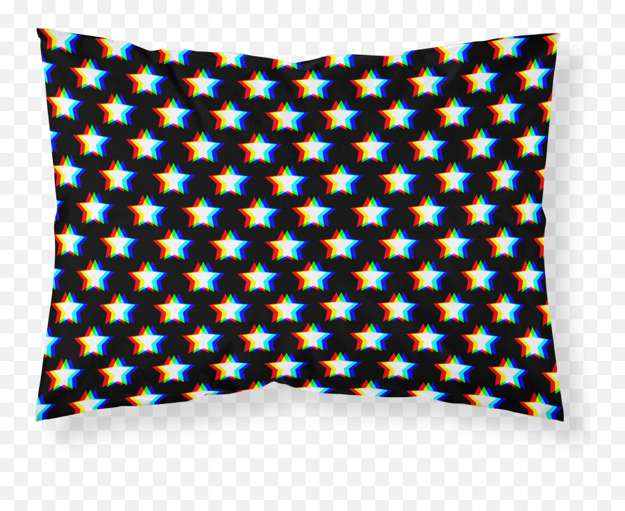 Trippy Stars Pillowcase - Black And Whte Polka Dot Outdoor Pillows Emoji,Trippy Png