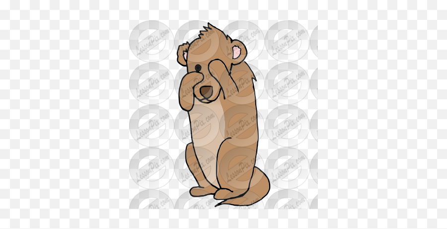 Shy Groundhog Picture For Classroom Therapy Use - Great Happy Emoji,Groundhog Day Clipart