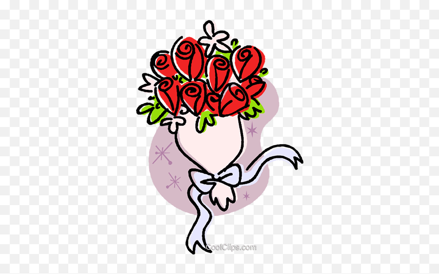 Wedding Flowersbouquet Royalty Free Vector Clip Art - Floral Emoji,Wedding Flowers Clipart