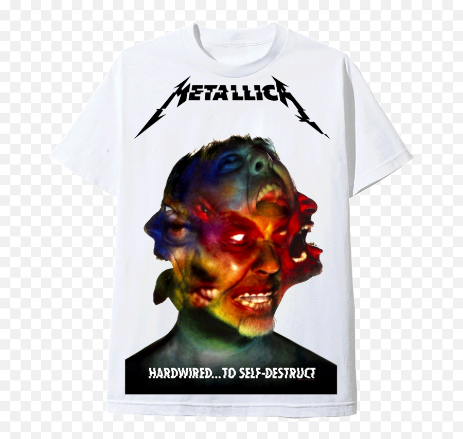 Vintage Rock - White T Shirt Hardwire To Self Destruct Metallica Hardwired To Self Destruct Emoji,Metallica Png