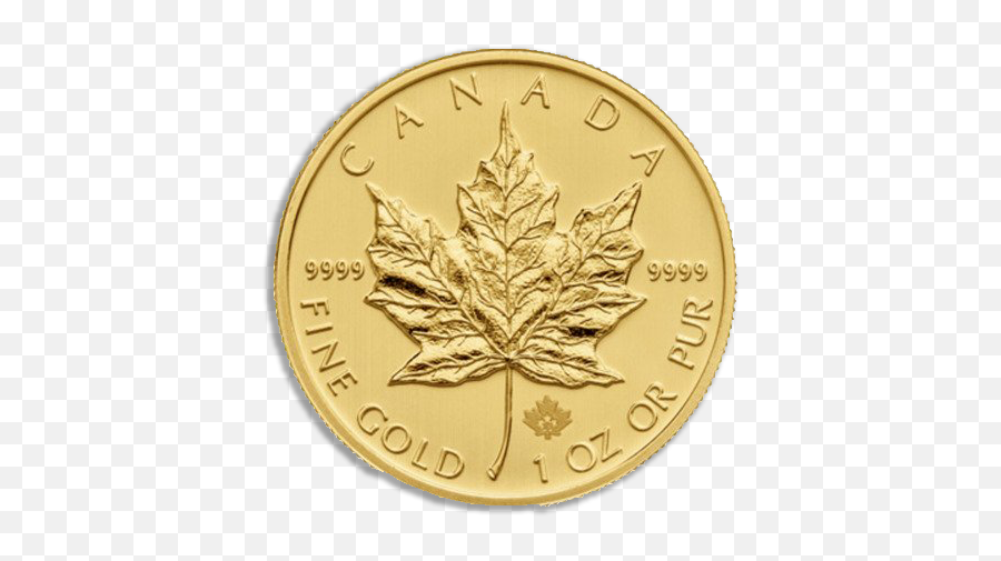 14 Oz Gold Coins U2013 Maple Leaf Gold Emoji,Gold Coins Transparent