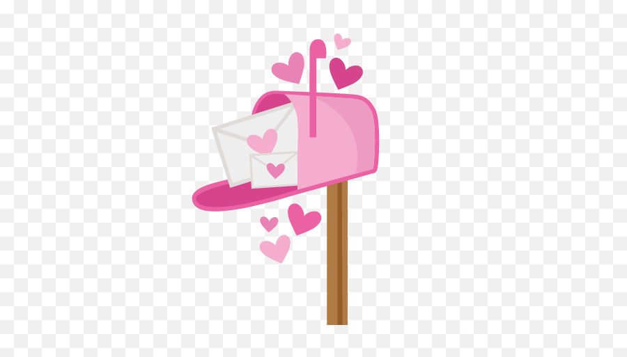 Download Pink Mailbox Png - Cute Valentine Mailbox Clipart Emoji,Mailbox Clipart