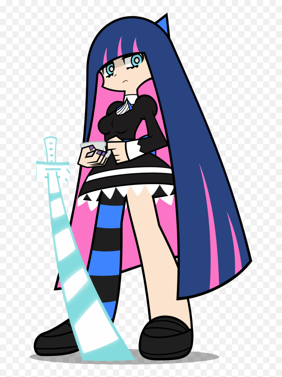 Check Out This Transparent Stocking With Sword Png Image - Anarchy Panty And Stocking Stocking Emoji,Stocking Clipart
