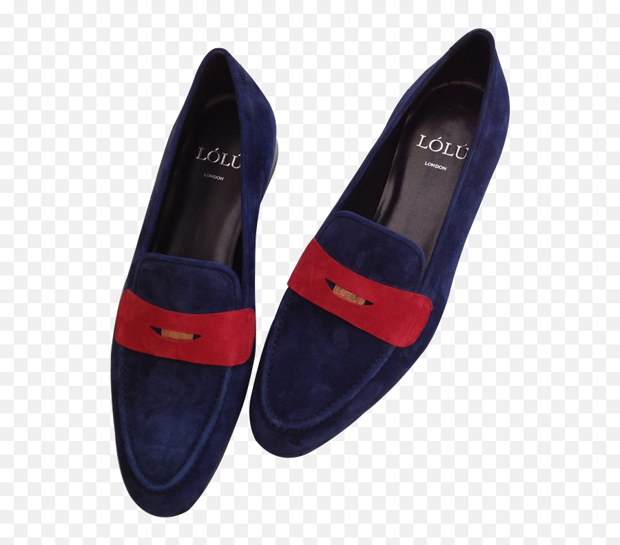 Blue Penny Loafers With Red Bar Emoji,Red Bar Png
