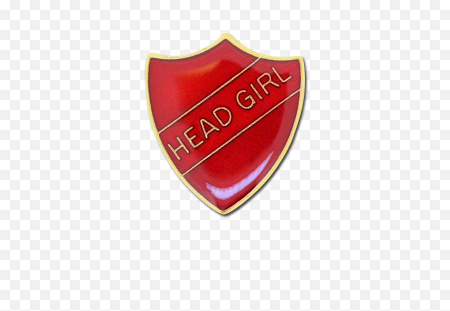 Red Head Girl Enamelled Shield Badge Badges Plus Ltd Emoji,Red Head Logo