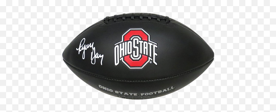 Ryan Day Autographed Ohio State Buckeyes Black Logo Football - Beckett Ohio Stadium Emoji,Ohio State Buckeyes Logo