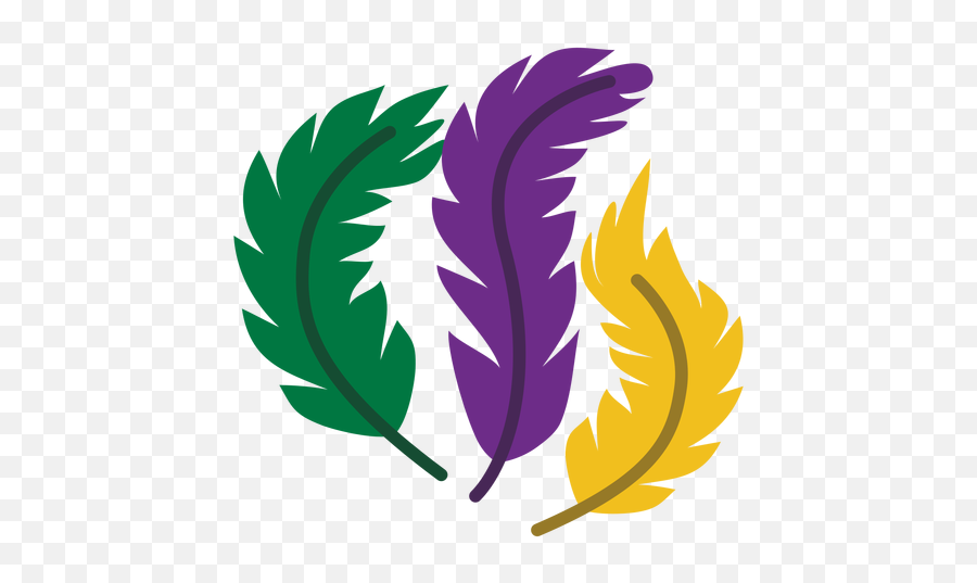 Mardigras Logo Feathers Flat - Mardi Gras Feathers Svg Emoji,Feather Logo