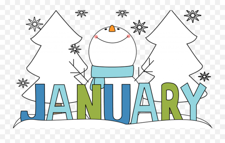 January Clipart January Transparent - January Clipart Free Emoji,January Clipart