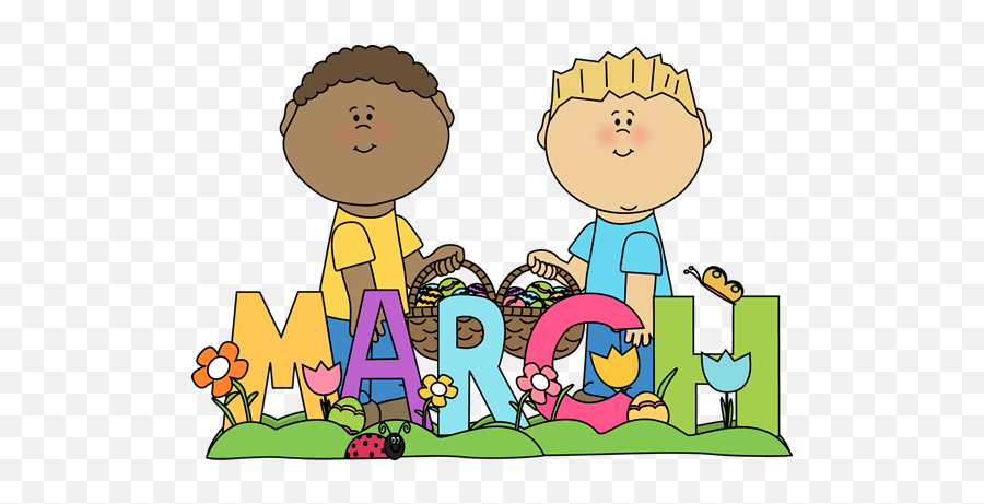 March Clip Art - March Kids Clipart Emoji,March Clipart