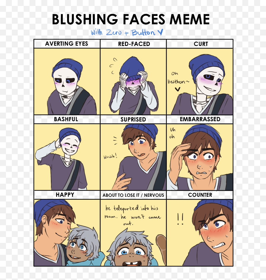 Royalty Free Blushing Meme Zero Ft - Blush Face Cartoon Meme Emoji,Red Eyes Meme Transparent