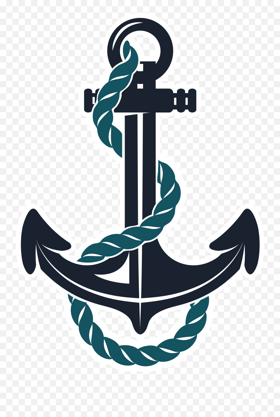 Anchor With Rope Png Transparent Png - Anchor With Rope Clipart Emoji,Anchor Clipart