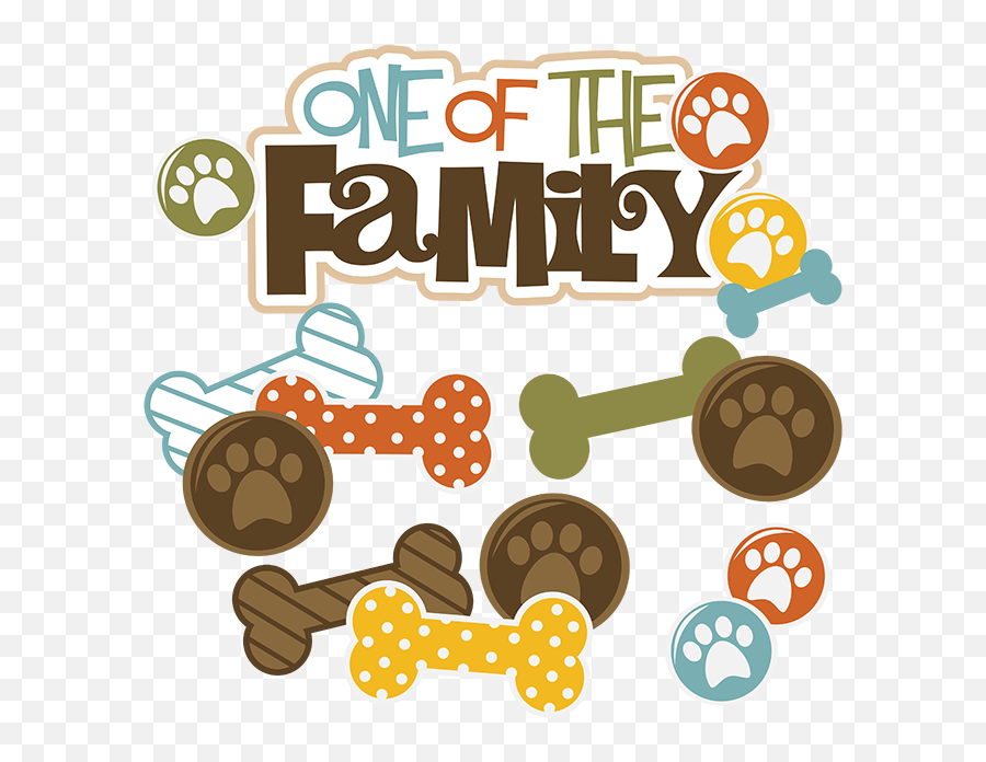 Library Of Family Image Stock With Dog - Miss Kate Cuttables Dog Emoji,Family Clipart