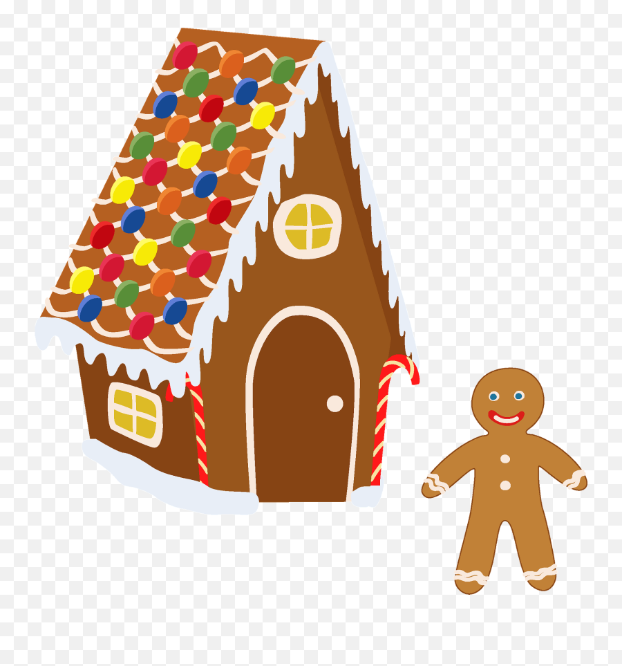 Gingerbread And Gingerbread House Clipart Free Download - Clip Art Emoji,House Clipart Transparent