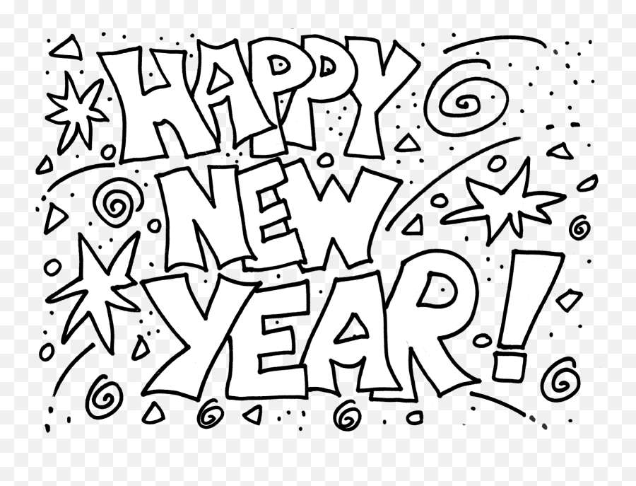 Happy New Year Hat Png - Wanted New Year Coloring Pages Free New Years Coloring Pages 2020 For Kids Emoji,Happy New Year Clipart 2019