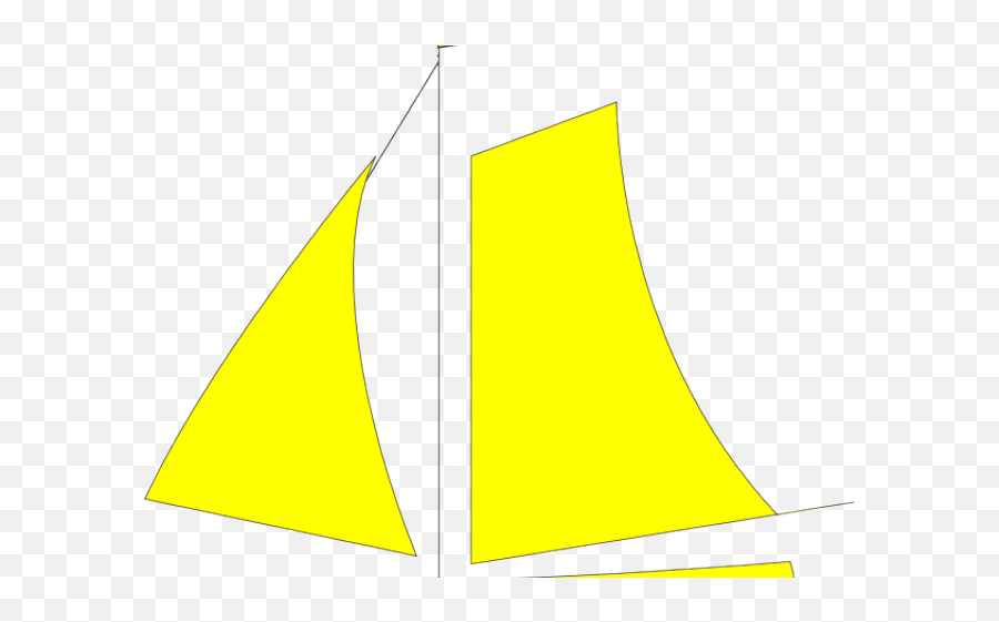 Yellow Clipart Sailboat - Sail Transparent Cartoon Jingfm Vertical Emoji,Yellow Clipart