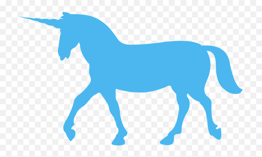 Unicorn Silhouette - Free Vector Silhouettes Creazilla Horse Silhouette Emoji,Unicorn Silhouette Png