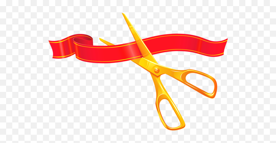School Clipart - Ribbon Cutting Scissors Png Transparent Ribbon Cutting Scissors Transparent Background Emoji,Ribbon Cutting Png