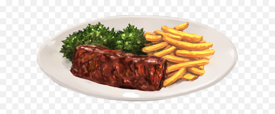 Download Steak And French Fries - Steak Frites Png Image Steak And Fries Clipart Emoji,Steak Transparent Background