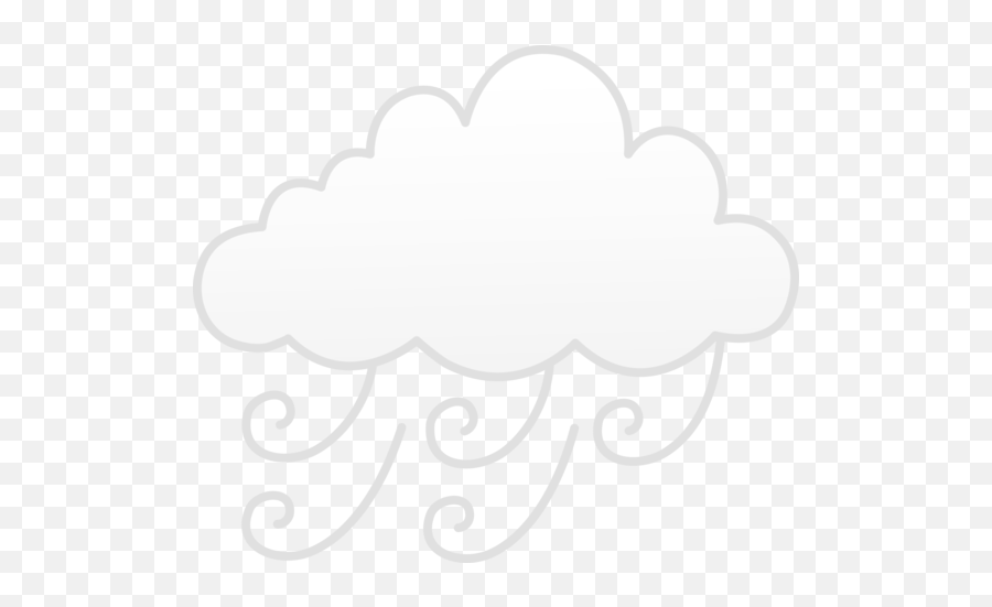 Windy Or Foggy Weather - Free Clip Art Weather Symbols Cloud Windy Clipart Black And White Emoji,Weather Clipart