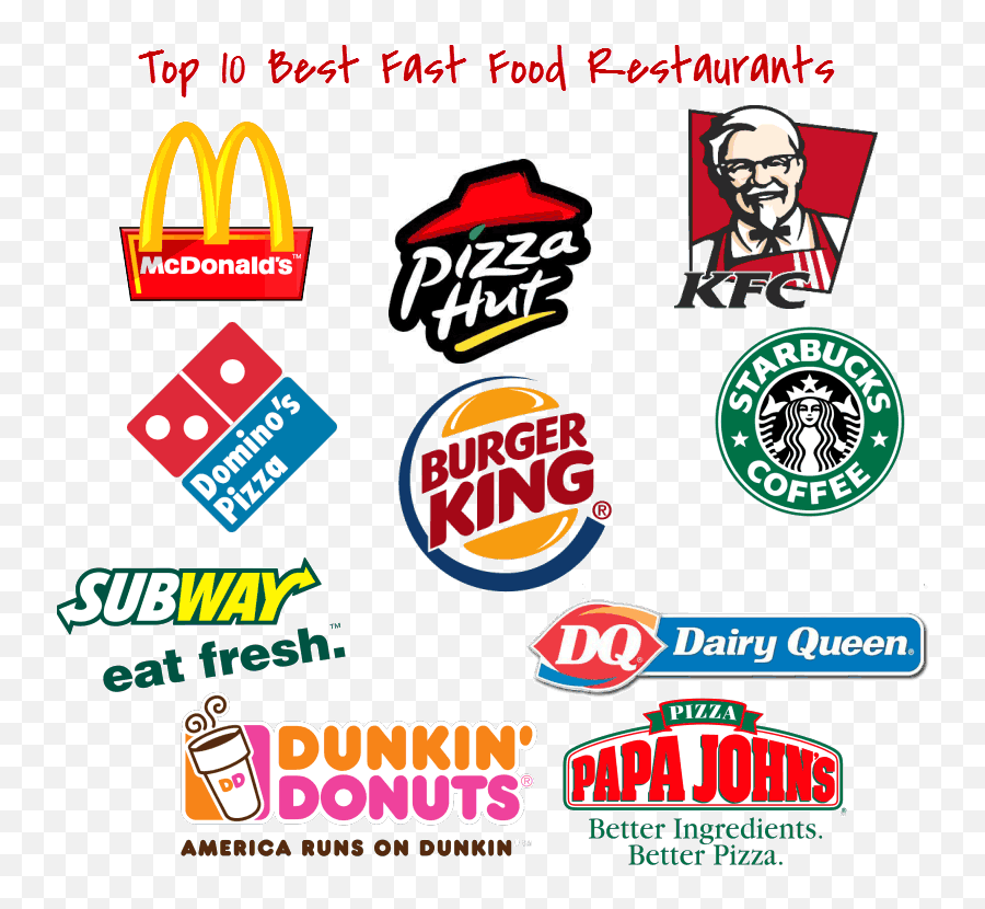 17 Best Photos Of Famous Fast Food Restaurants - Subway Food Burger King Emoji,Dairy Queen Logo