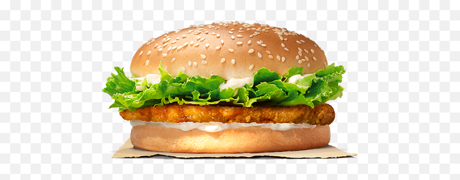 Big King Burger King Full Size Png Download Seekpng - Chicken Patty Burger Png Emoji,Burger King Crown Png