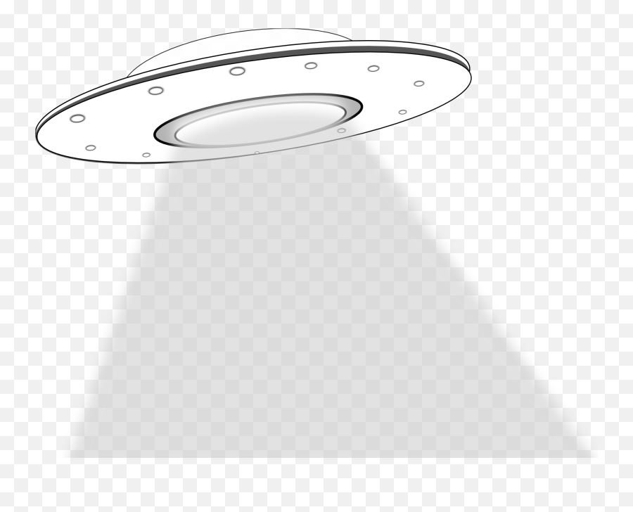 Ufo Black White Line Art Scalable Vector Graphics Svg - Ufo Ufo Cartoon Black Background Emoji,Alien Transparent Background