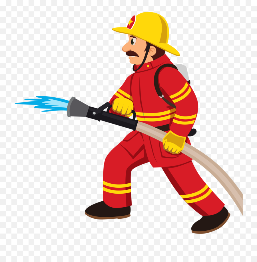 Clipart Water Firefighter Clipart - Fireman Clipart Emoji,Firefighter Clipart