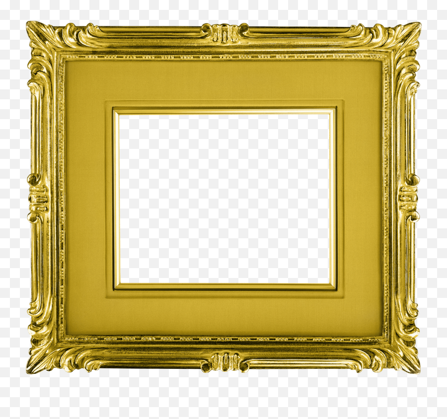 Download Gold Frame Landscape - Transparent Gold Picture Frame Landscape Emoji,Gold Frame Png