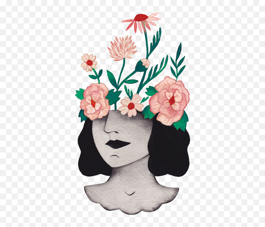 Flower Head Temporary Tattoos Emoji,Face Tattoos Png