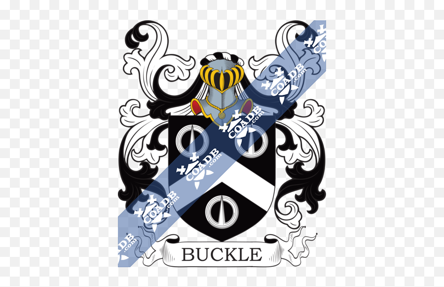 Buckle Family Crest Coat Of Arms And Name History Emoji,Buckle Png