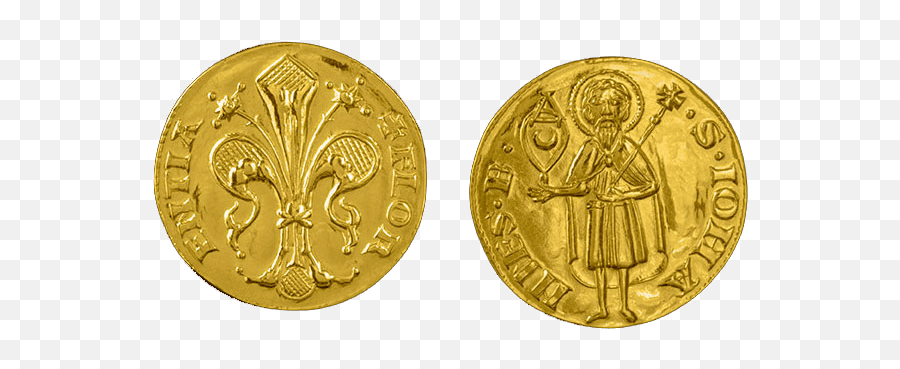 Gold Florin And Florentine Coins Torrini Jewelry Emoji,Gold Coins Transparent