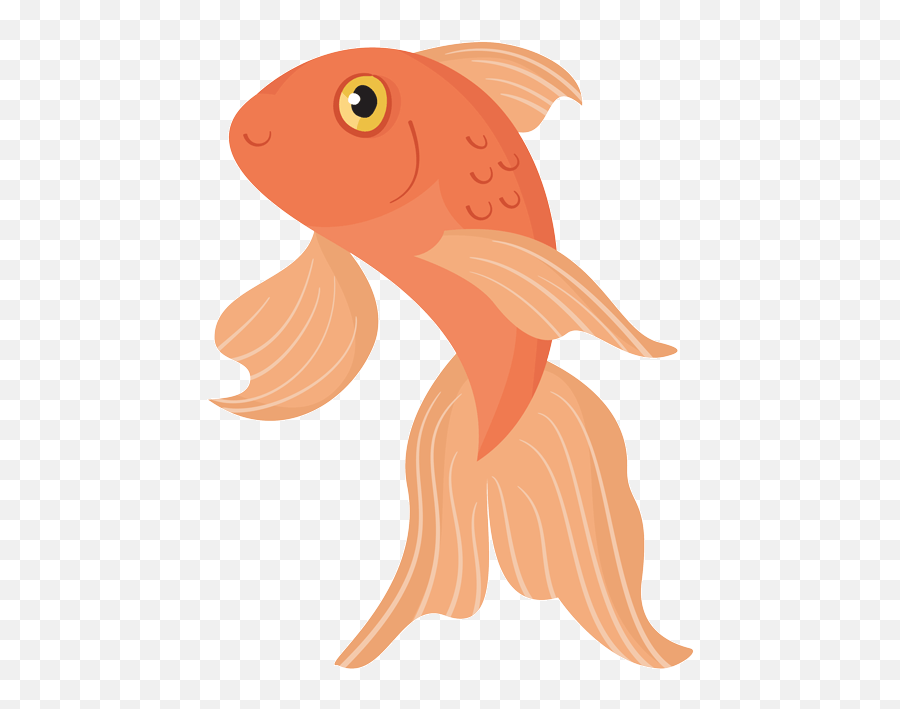 Goldfish Clipart Gold Fish Picture 1234135 Goldfish - Gold Fish Clipart Gif Emoji,Goldfish Clipart