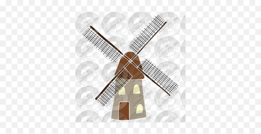 Windmill Stencil For Classroom Therapy Use - Great Vertical Emoji,Windmill Clipart
