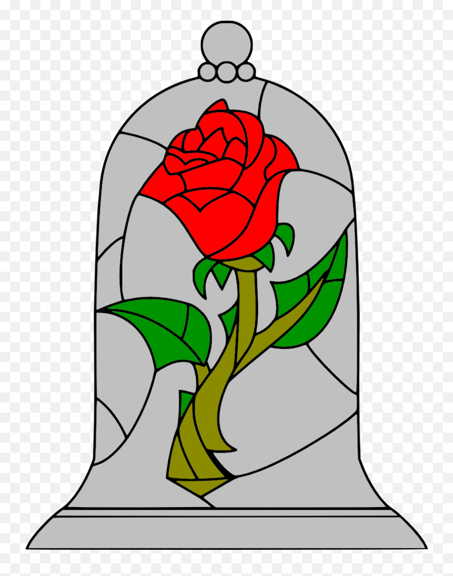 Movies Personal Use Beauty And The Beast Rose - Beauty Rose Beauty And The Beast Drawings Emoji,Beauty And The Beast Clipart